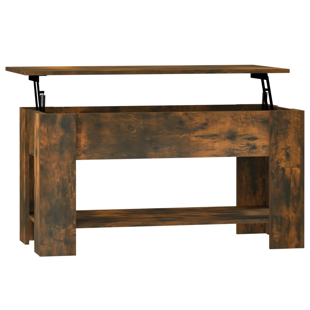 Salontafel 0X49X52 Cm Bewerkt Hout Kleurig Gerookt eiken