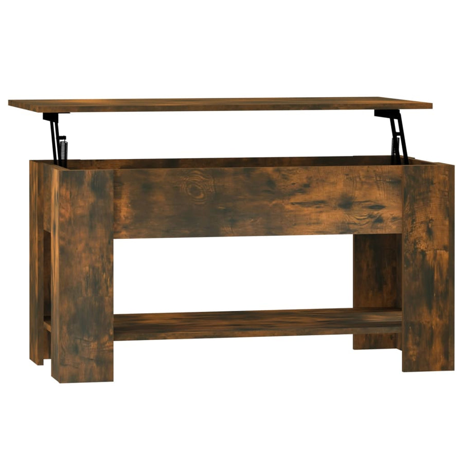 Salontafel 0X49X52 Cm Bewerkt Hout Kleurig Gerookt eiken