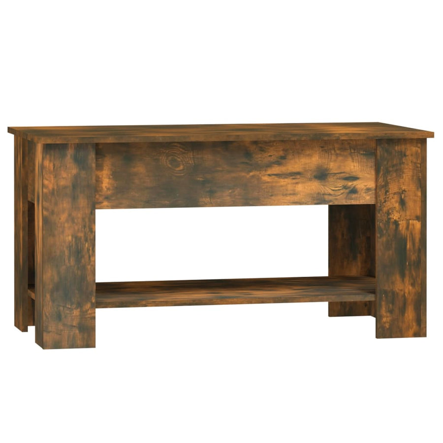 Salontafel 0X49X52 Cm Bewerkt Hout Kleurig Gerookt eiken