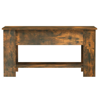 Salontafel 0X49X52 Cm Bewerkt Hout Kleurig Gerookt eiken