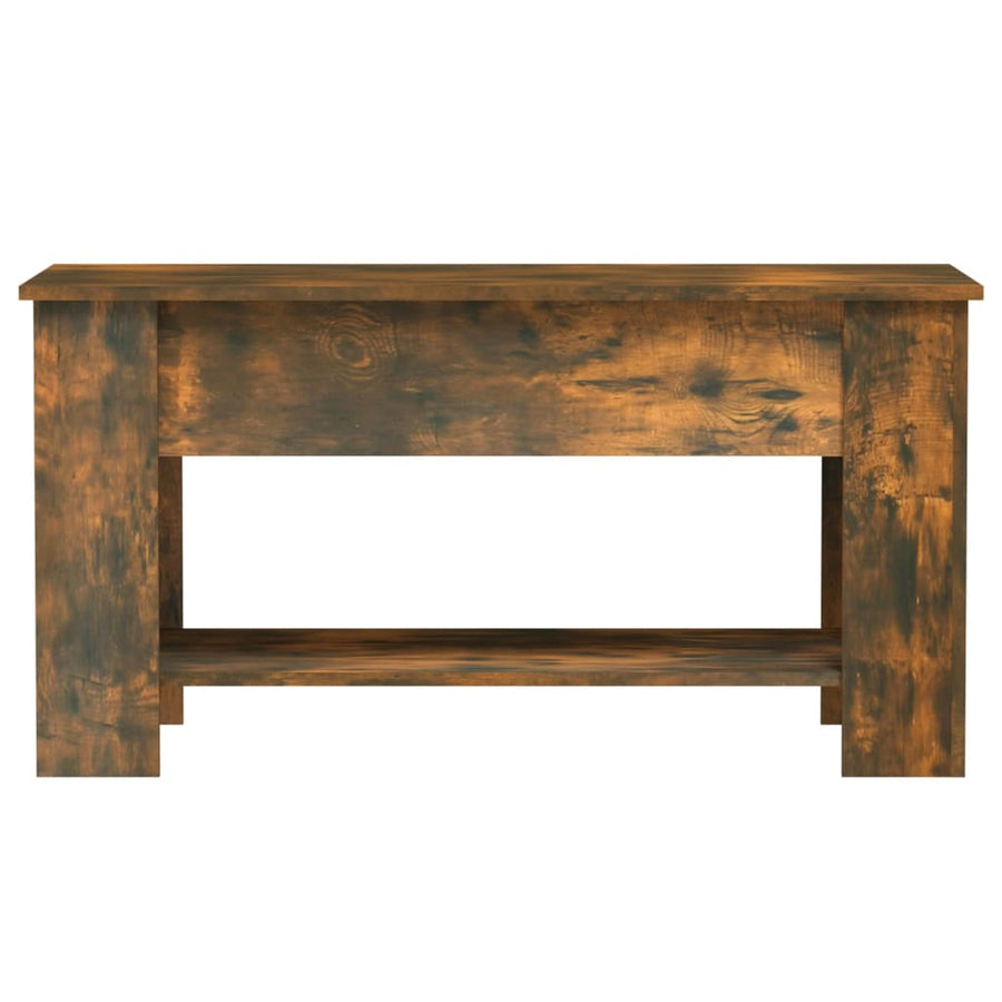 Salontafel 0X49X52 Cm Bewerkt Hout Kleurig Gerookt eiken