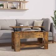 Salontafel 101x49x52 cm bewerkt hout gerookt eiken