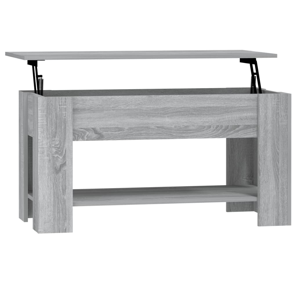 Salontafel 0X49X52 Cm Bewerkt Hout Eikenkleurig Grijs sonoma