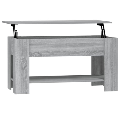 Salontafel 0X49X52 Cm Bewerkt Hout Eikenkleurig Grijs sonoma