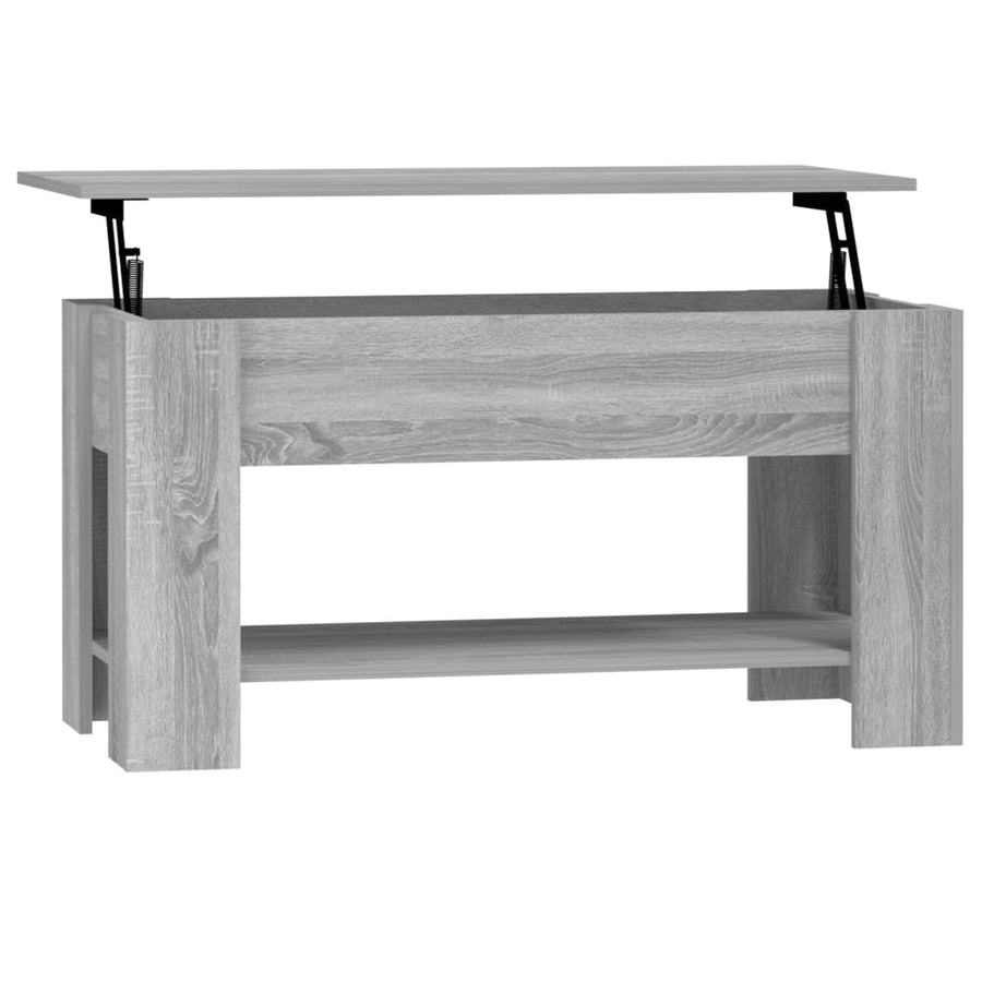 Salontafel 0X49X52 Cm Bewerkt Hout Eikenkleurig Grijs sonoma