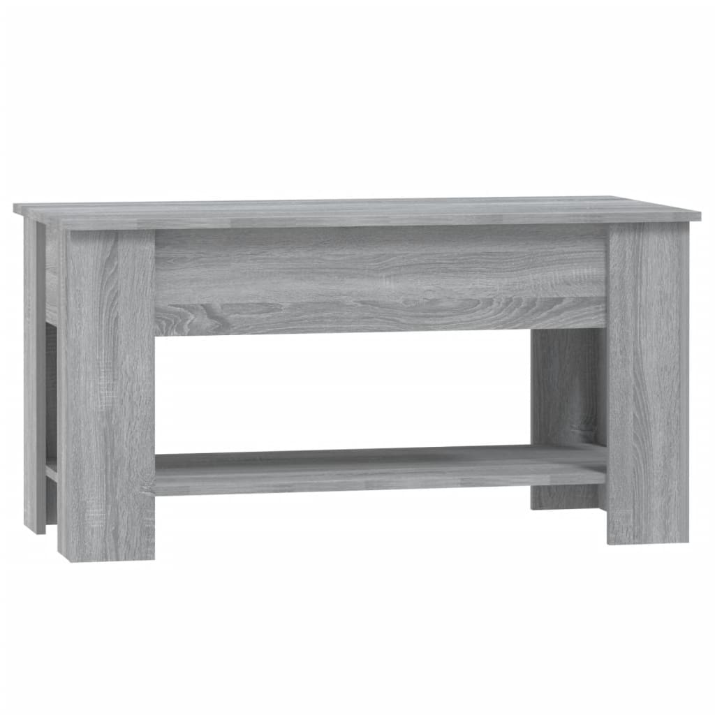 Salontafel 0X49X52 Cm Bewerkt Hout Eikenkleurig Grijs sonoma