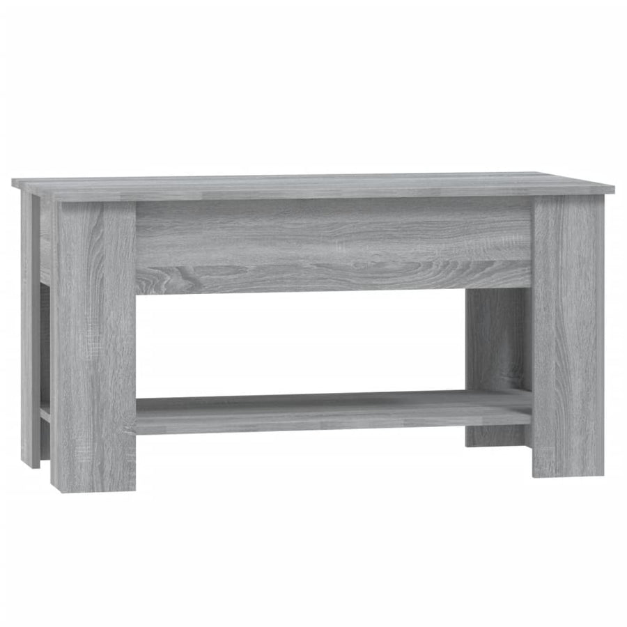 Salontafel 0X49X52 Cm Bewerkt Hout Eikenkleurig Grijs sonoma