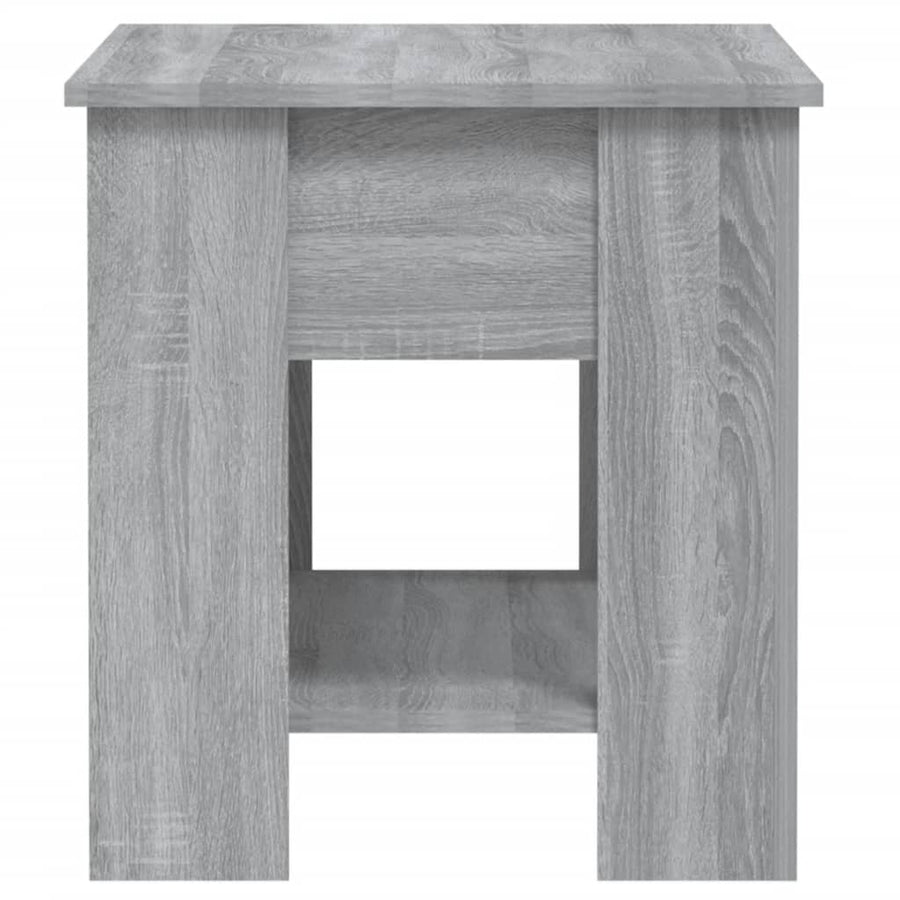 Salontafel 0X49X52 Cm Bewerkt Hout Eikenkleurig Grijs sonoma
