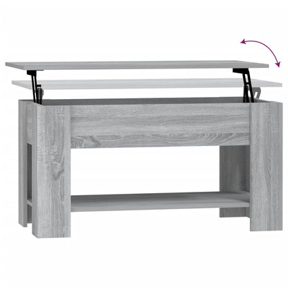 Salontafel 0X49X52 Cm Bewerkt Hout Eikenkleurig Grijs sonoma