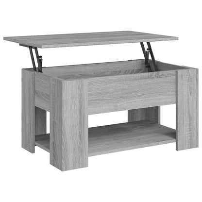Salontafel 79X49X41 Cm Bewerkt Hout Grijs Sonoma Eikenkleurig
