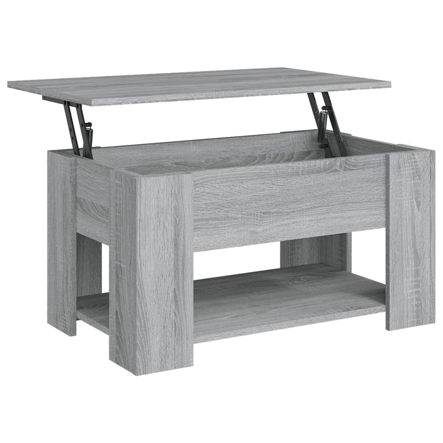 Salontafel 79X49X41 Cm Bewerkt Hout Grijs Sonoma Eikenkleurig