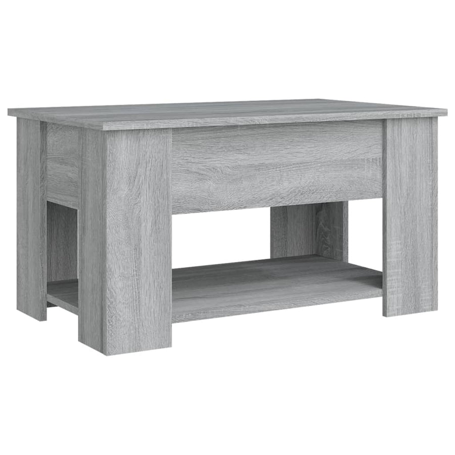 Salontafel 79X49X41 Cm Bewerkt Hout Grijs Sonoma Eikenkleurig