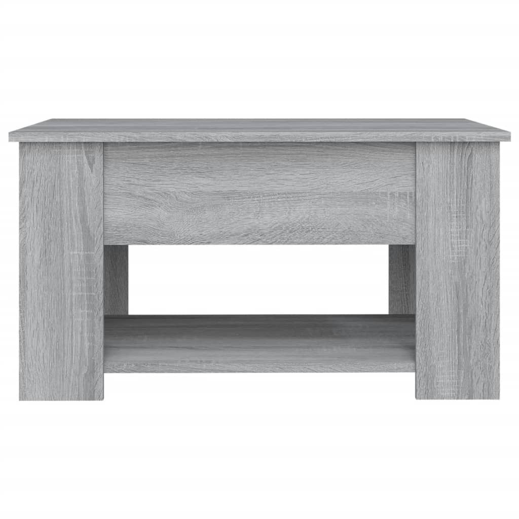 Salontafel 79X49X41 Cm Bewerkt Hout Grijs Sonoma Eikenkleurig