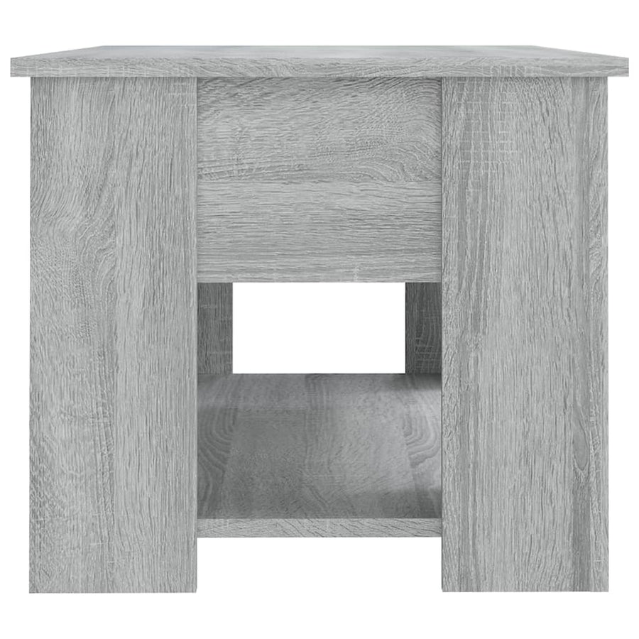 Salontafel 79X49X41 Cm Bewerkt Hout Grijs Sonoma Eikenkleurig