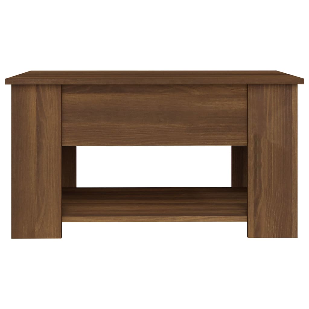 Salontafel 79x49x41 cm bewerkt hout bruin eikenkleur