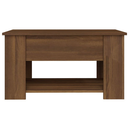 Salontafel 79x49x41 cm bewerkt hout bruin eikenkleur