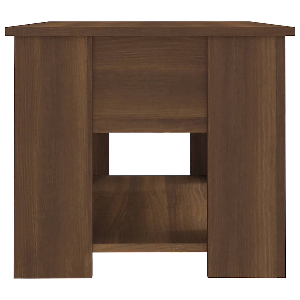 Salontafel 79x49x41 cm bewerkt hout bruin eikenkleur