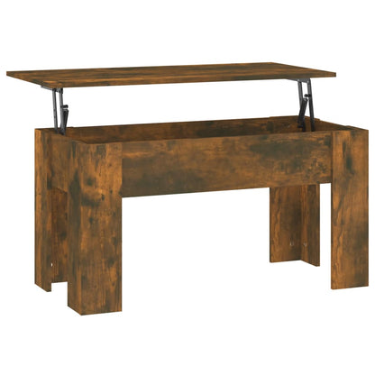 Salontafel 101X49X52 Cm Bewerkt Hout Kleurig 101 x 49 x 52.5 cm