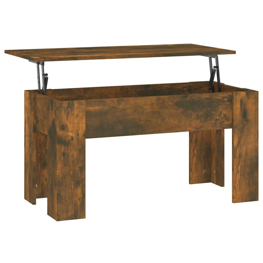 Salontafel 101X49X52 Cm Bewerkt Hout Kleurig 101 x 49 x 52.5 cm