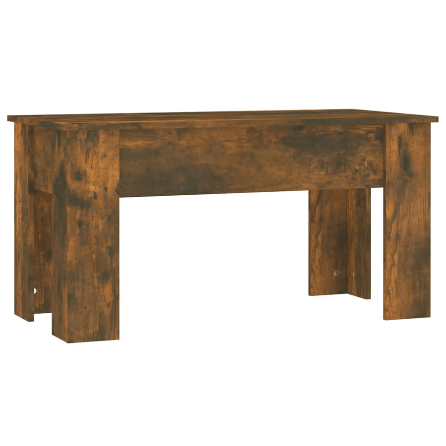 Salontafel 101X49X52 Cm Bewerkt Hout Kleurig 101 x 49 x 52.5 cm