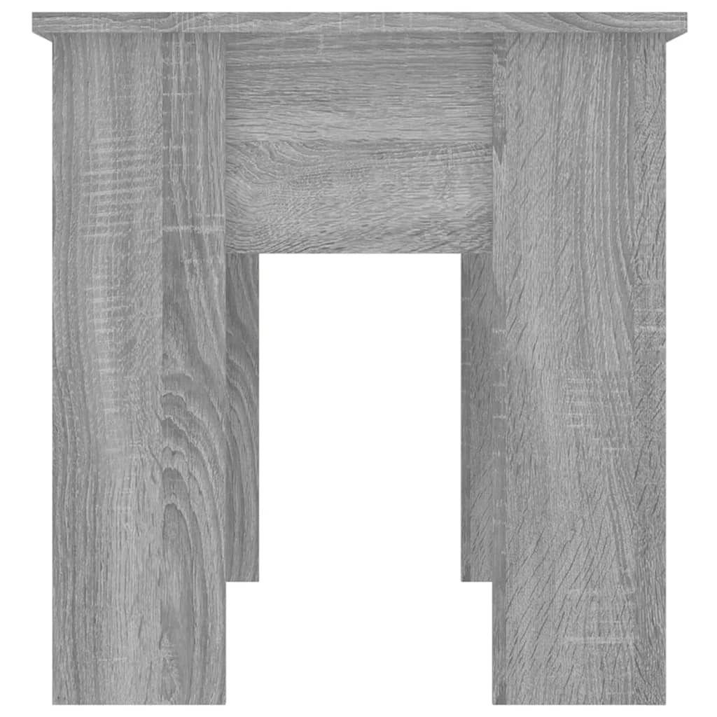 Salontafel 101X49X52 Cm Bewerkt Hout Eikenkleurig 101 x 49 x 52.5 cm