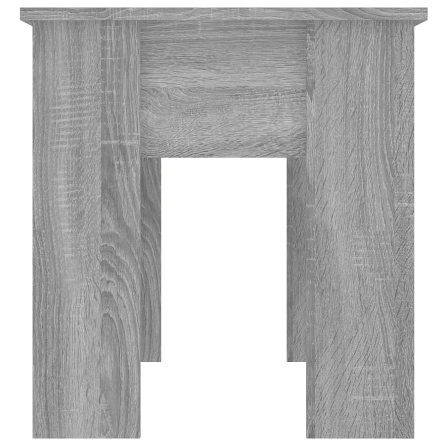 Salontafel 101X49X52 Cm Bewerkt Hout Eikenkleurig 101 x 49 x 52.5 cm