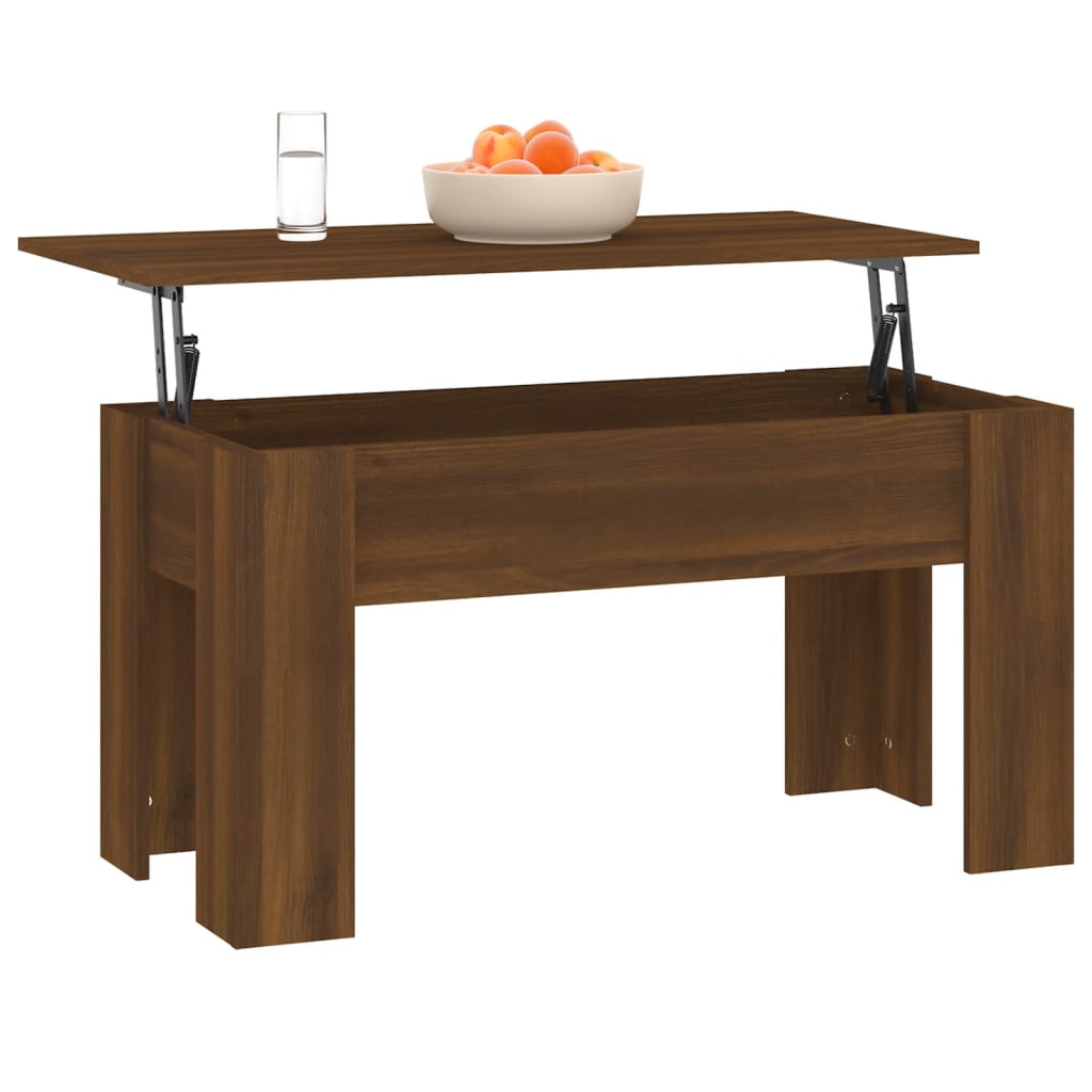 Salontafel 101X49X52 Cm Bewerkt Hout 101 x 49 x 52.5 cm