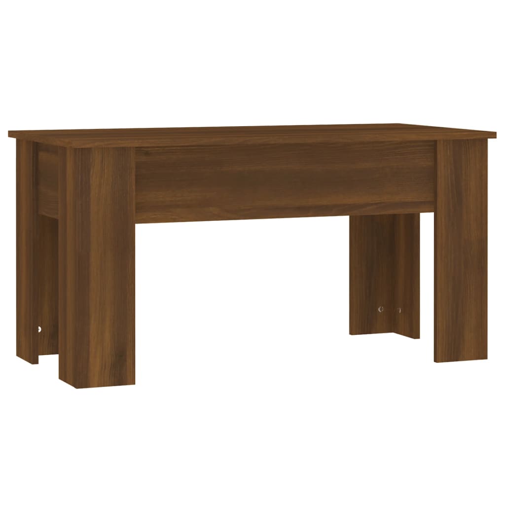 Salontafel 101X49X52 Cm Bewerkt Hout 101 x 49 x 52.5 cm