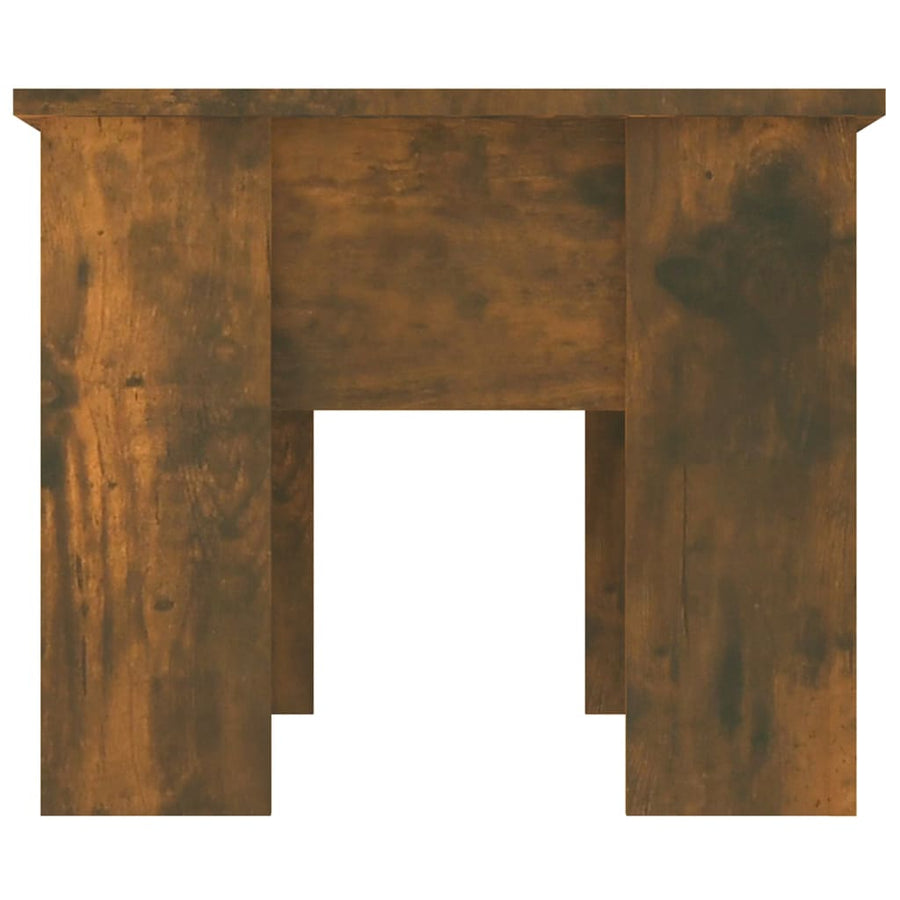Salontafel 79X49X41 Cm Bewerkt Hout Gerookt Eikenkleurig