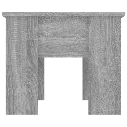 Salontafel 79X49X41 Cm Bewerkt Hout Eikenkleurig 79 x 49 x 42.5 cm