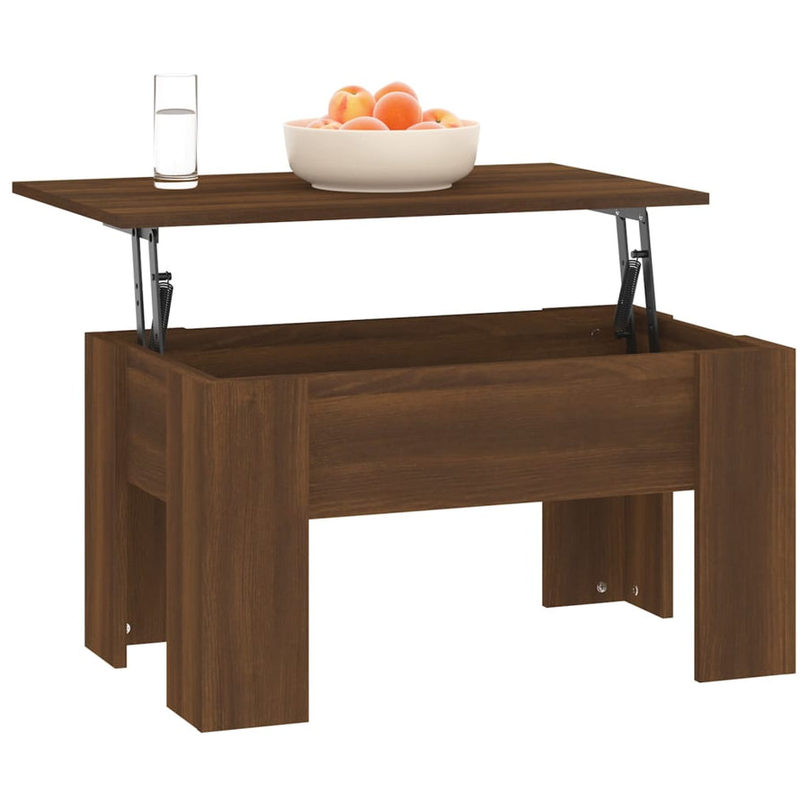 Salontafel 79X49X41 Cm Bewerkt Hout 79 x 49 x 42.5 cm