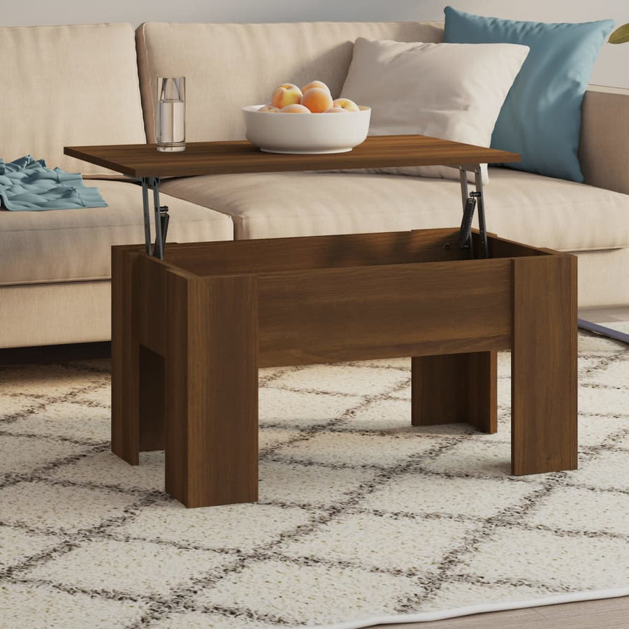 Salontafel 79X49X41 Cm Bewerkt Hout 79 x 49 x 42.5 cm