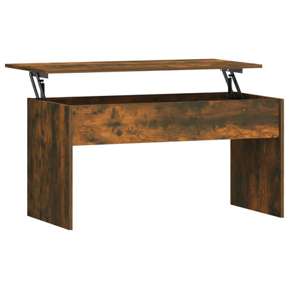 Salontafel 102x50,5x52,5 cm bewerkt hout gerookt eikenkleurig