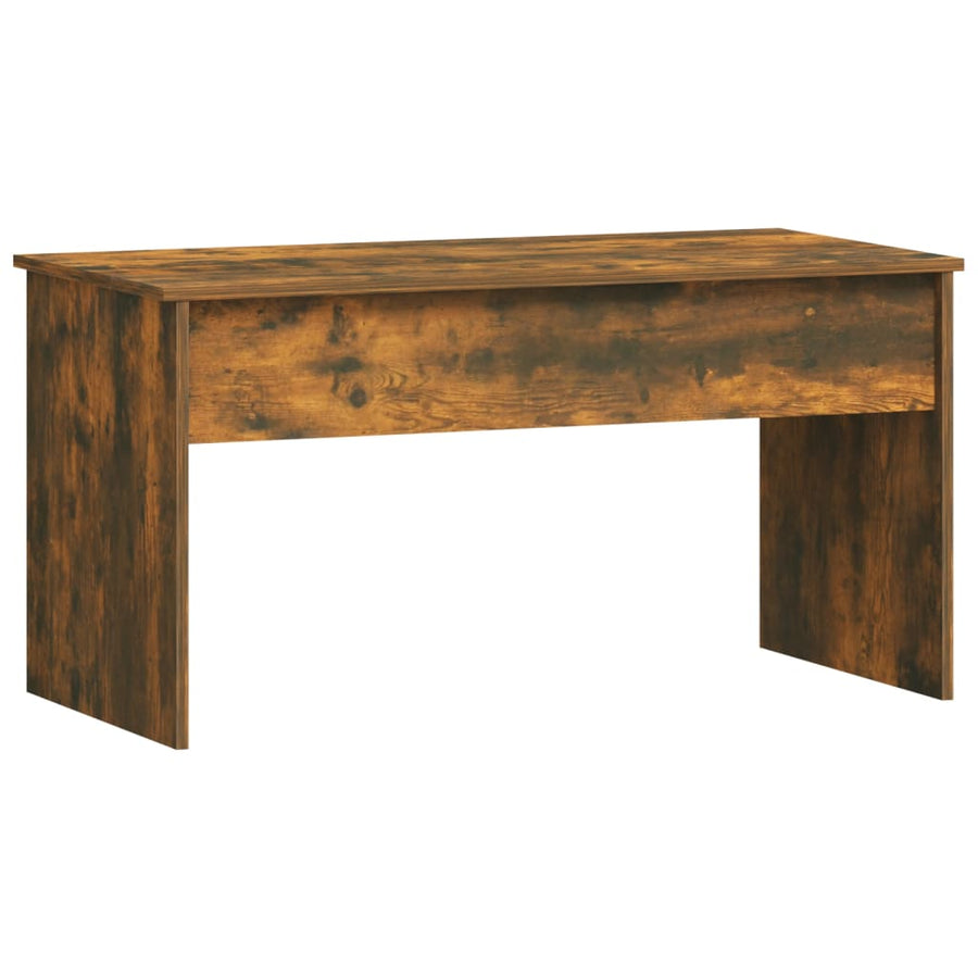 Salontafel 102x50,5x52,5 cm bewerkt hout gerookt eikenkleurig