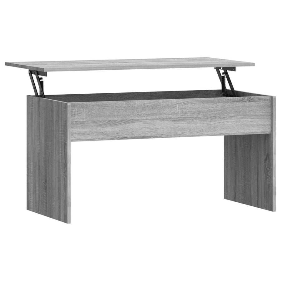 Salontafel 102X50,5X52,5 Cm Bewerkt Hout Eiken 102 x 55 x 52.5 cm