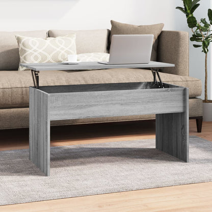 Salontafel 102X50,5X52,5 Cm Bewerkt Hout Eiken 102 x 55 x 52.5 cm