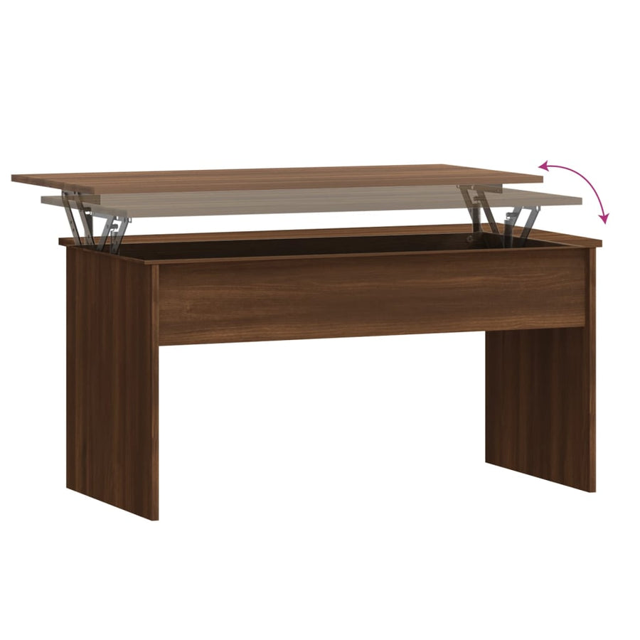 Salontafel 102X50,5X52,5 Cm Bewerkt Hout 102 x 55 x 52.5 cm