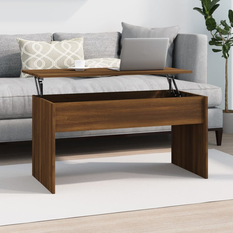 Salontafel 102X50,5X52,5 Cm Bewerkt Hout 102 x 55 x 52.5 cm