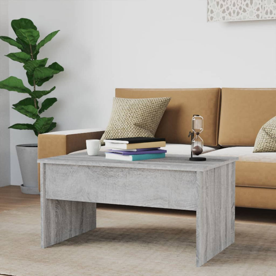 Salontafel 80x50,5x41,5 cm bewerkt hout grijs sonoma eikenkleur Grijs sonoma