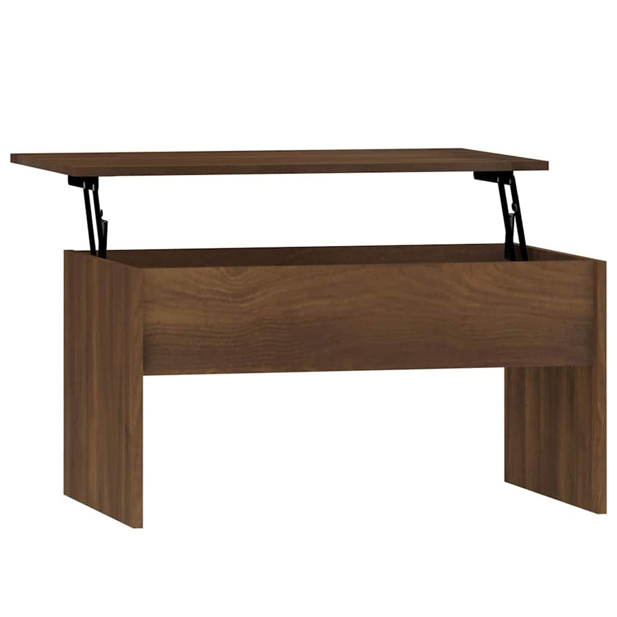 Salontafel 80x50,5x41,5 cm bewerkt hout bruin eikenkleur