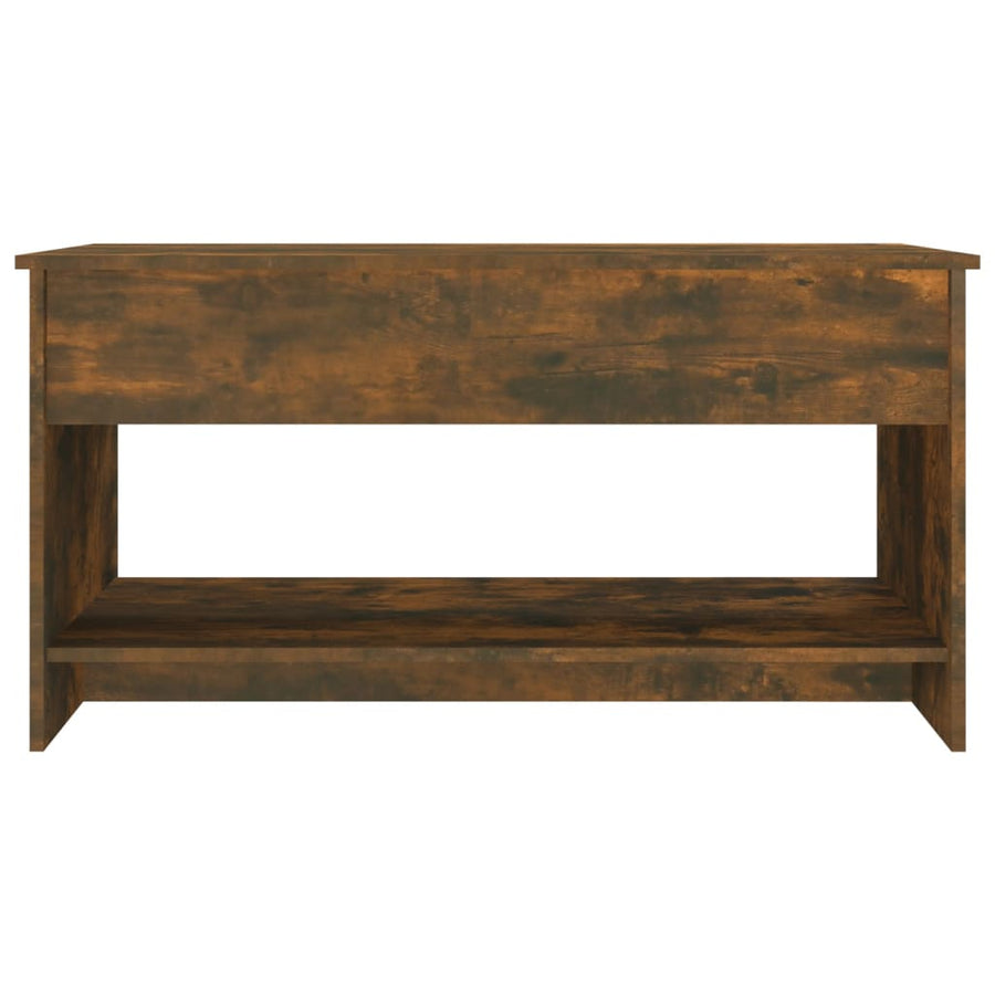Salontafel 02X50X52,5 Cm Bewerkt Hout Kleurig Gerookt eiken