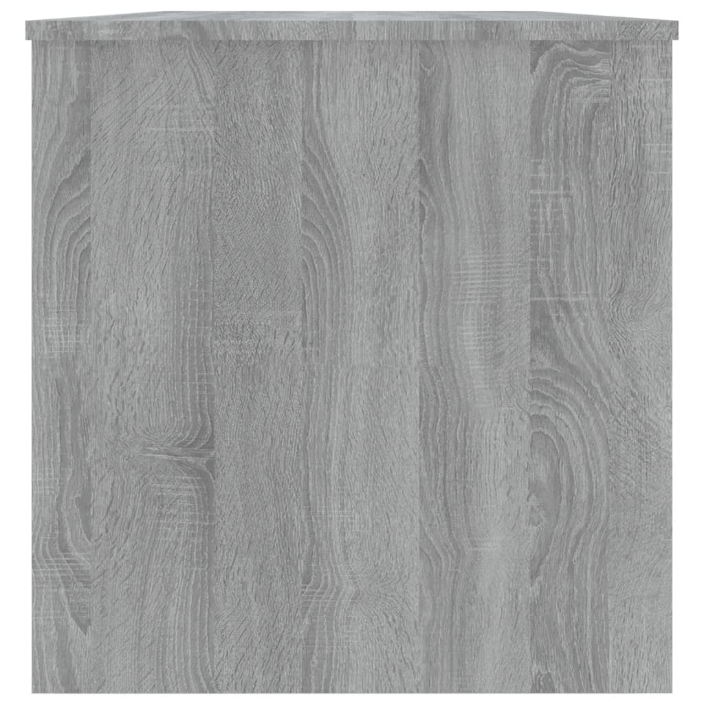 Salontafel 102X50X52,5 Cm Bewerkt Hout Eikenkleur Grijs sonoma