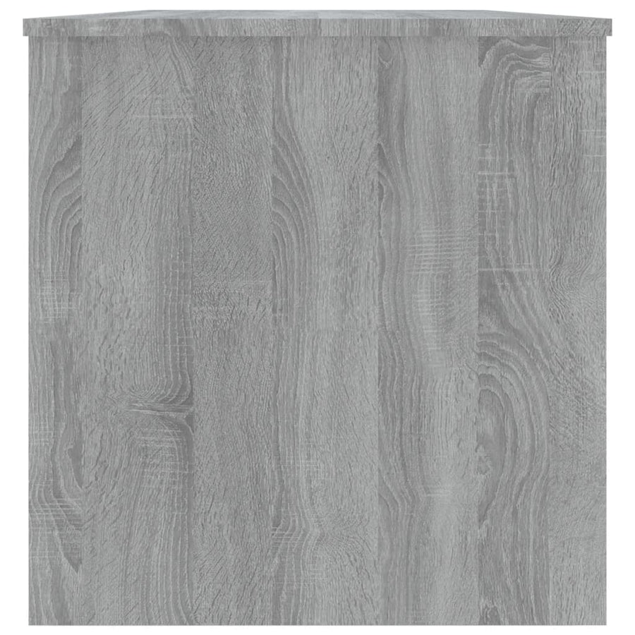 Salontafel 102X50X52,5 Cm Bewerkt Hout Eikenkleur Grijs sonoma