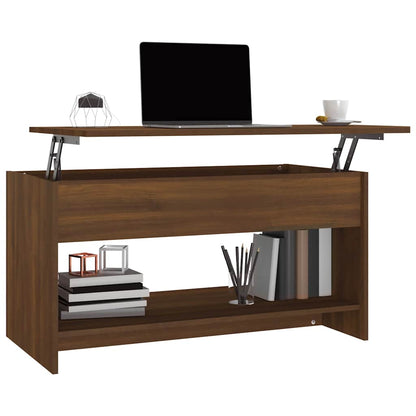 Salontafel 102X50X52,5 Cm Bewerkt Hout 102 x 50 x 52.5 cm