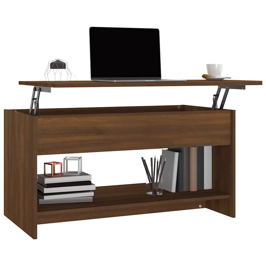 Salontafel 102X50X52,5 Cm Bewerkt Hout 102 x 50 x 52.5 cm