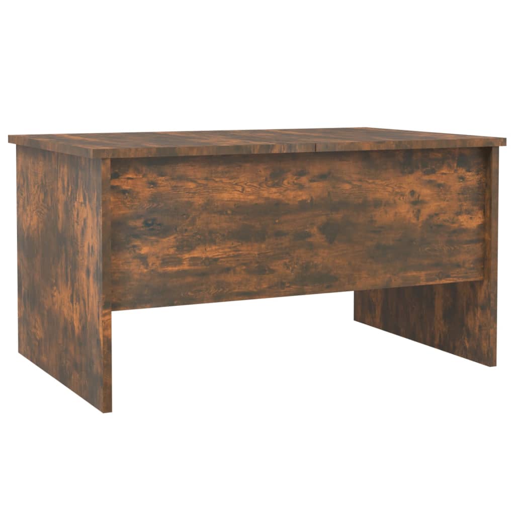 Salontafel 80X50X42,5 Cm Bewerkt Hout Kleurig Gerookt eiken