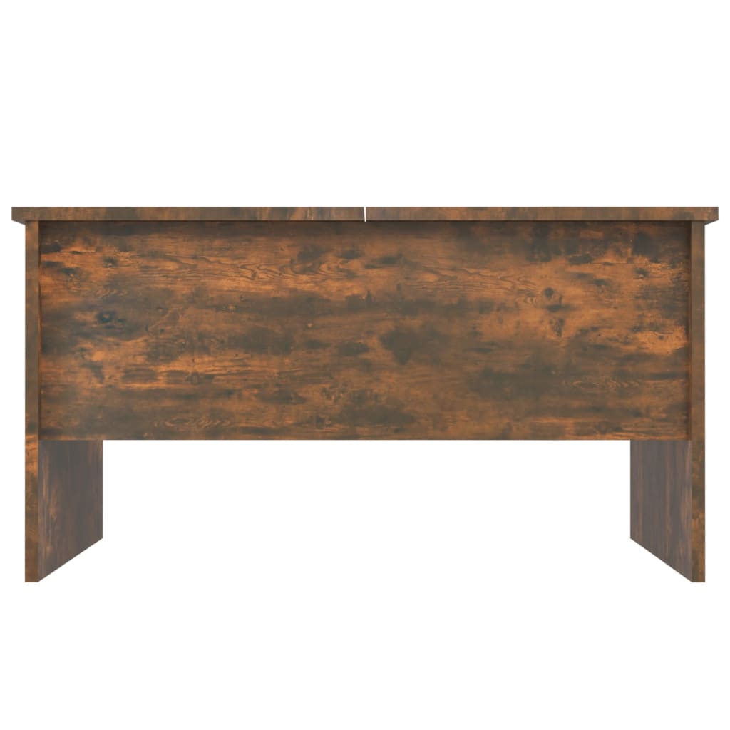 Salontafel 80X50X42,5 Cm Bewerkt Hout Kleurig Gerookt eiken