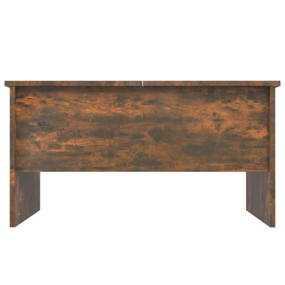 Salontafel 80X50X42,5 Cm Bewerkt Hout Kleurig Gerookt eiken