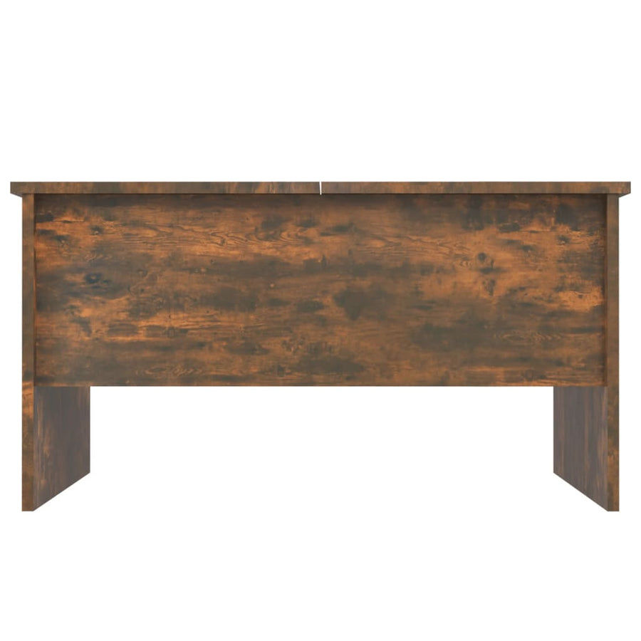 Salontafel 80X50X42,5 Cm Bewerkt Hout Kleurig Gerookt eiken