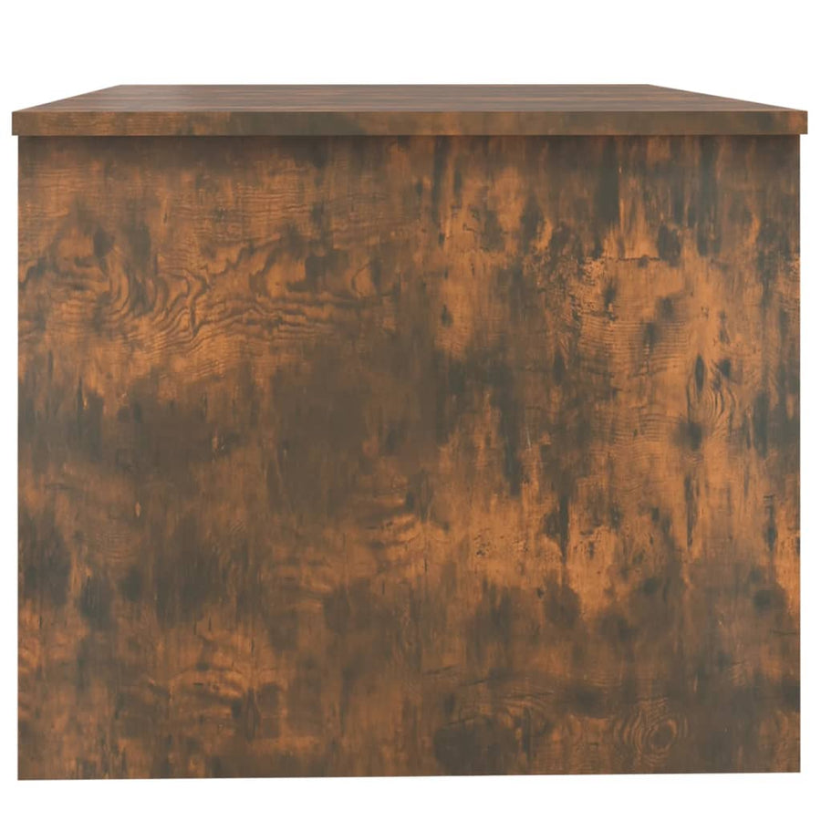 Salontafel 80X50X42,5 Cm Bewerkt Hout Kleurig Gerookt eiken